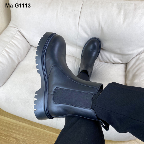 Giày Chelsea Boots Inichi G1113 đế Chunky có may đế